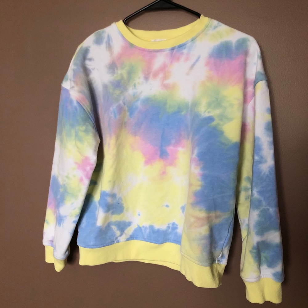 Le Lis Kaela Pastel Tie Dye Sweatshirt S